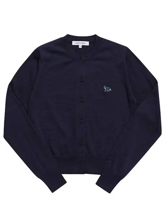 Baby Fox Patch Regular Cardigan Blue - MAISON KITSUNE - BALAAN 6