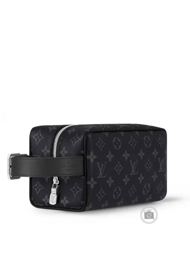 Trousse Toilette Locker Dopp Kit Monogram Eclipse Pouch Bag Black - LOUIS VUITTON - BALAAN 2