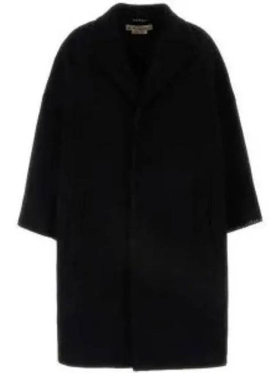 Stitched Logo Single Coat Black - MARNI - BALAAN 2