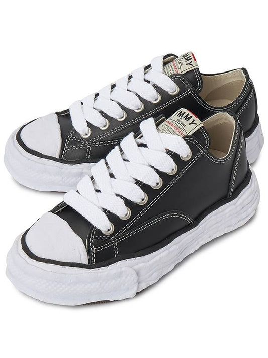 Maison Peterson 23 OG Sole Leather Low Top Sneakers Black - MAISON MIHARA YASUHIRO - BALAAN 2