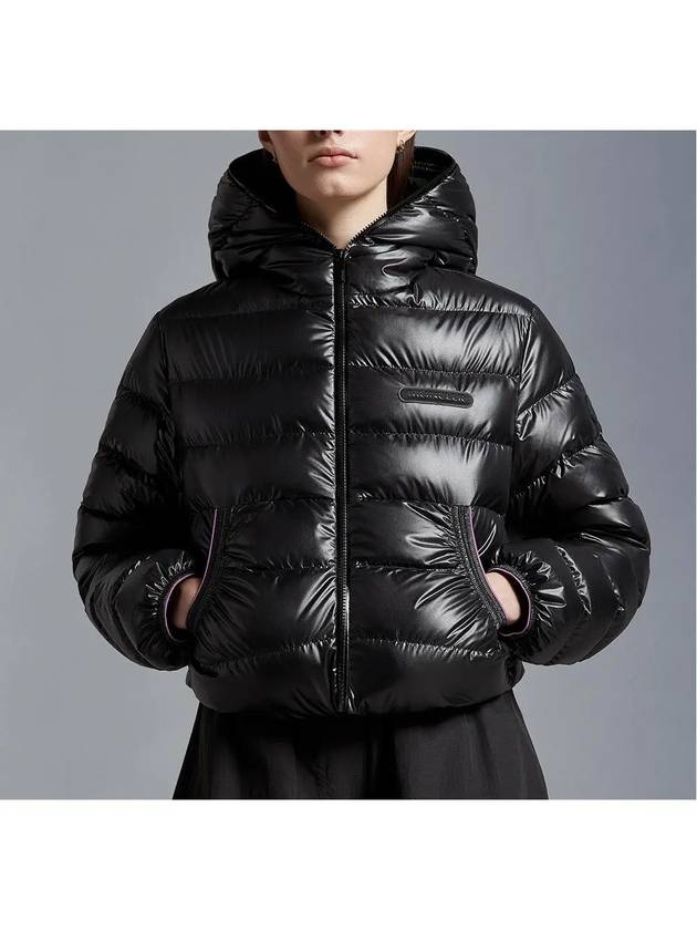 1A00023 595OK 999 Women s NERE Black Short Down Jacket - MONCLER - BALAAN 2