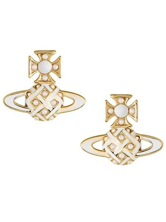 Cash Bath Relief Earrings Gold 505892434 0F0 - VIVIENNE WESTWOOD - BALAAN 2