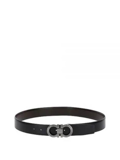 Free Cutting Reversible Belt Black - SALVATORE FERRAGAMO - BALAAN 2