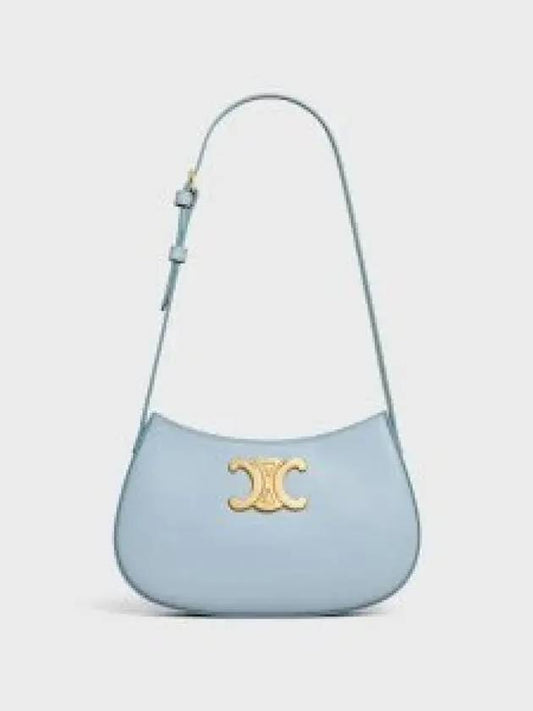 Calfskin Medium Tilly Shoulder Bag Light Blue - CELINE - BALAAN 2