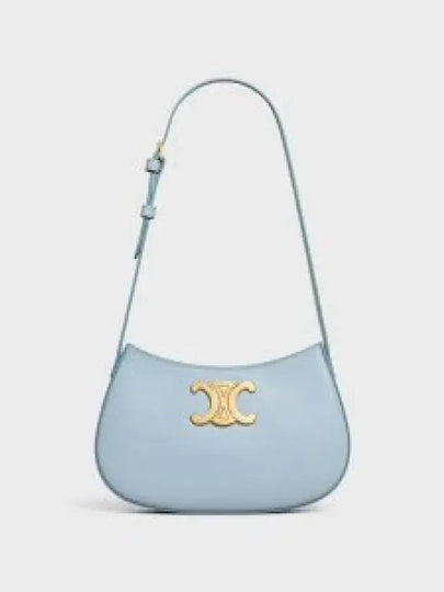 Calfskin Medium Tilly Shoulder Bag Light Blue - CELINE - BALAAN 2