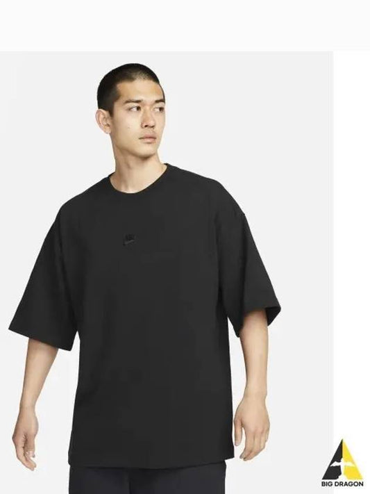 Men's NSW Oversized Short Sleeve T-Shirt Black - NIKE - BALAAN 2