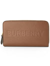 Zip Round Leather Long Wallet Tan - BURBERRY - BALAAN 2