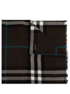 Check Wool Scarf Brown - BURBERRY - BALAAN 2