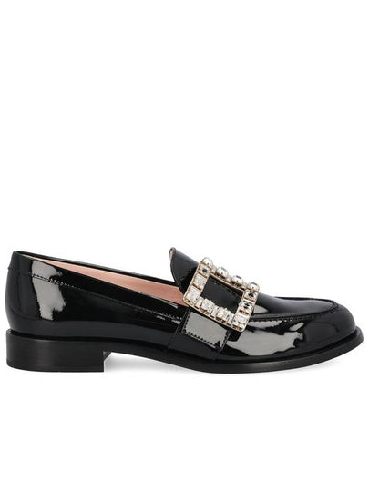 Très Vivier Crystal Buckle Loafers Black - ROGER VIVIER - BALAAN 2