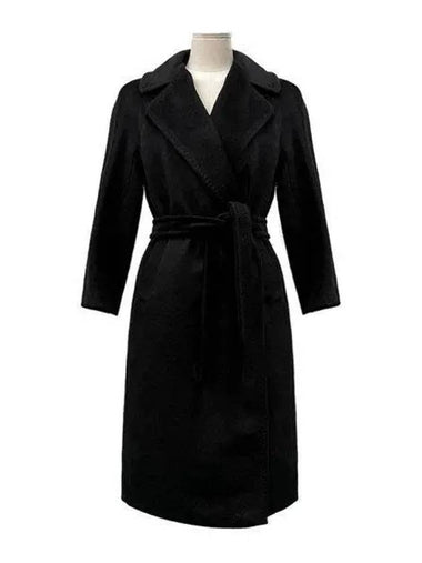 Tempera wool handmade long coat black 50160423600 1 1152984 - MAX MARA - BALAAN 1