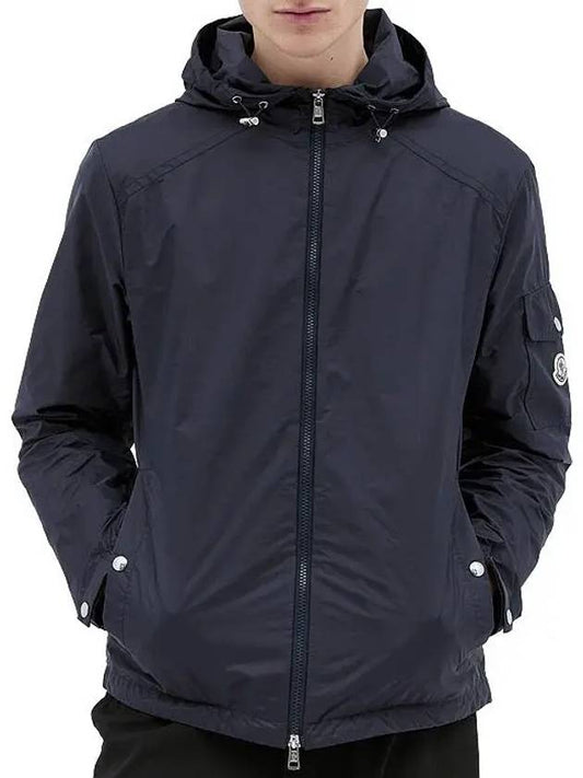 Etiache Rain Hooded Zip Up Blue - MONCLER - BALAAN 2