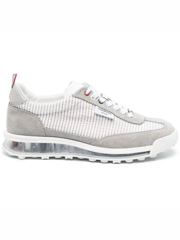 Tech Runner Panel Low Top Sneakers Grey - THOM BROWNE - BALAAN 3