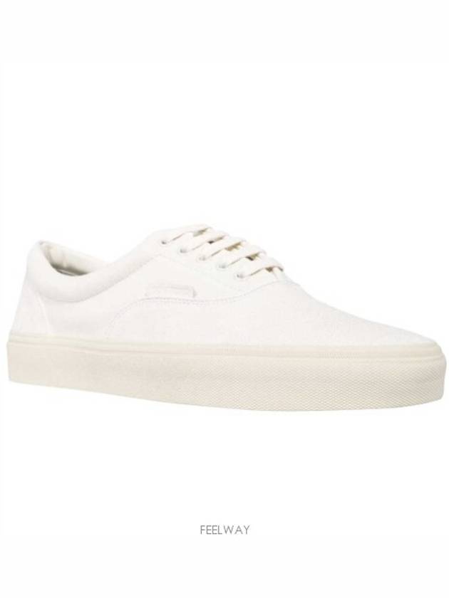 Men's Leather Low Top Sneakers White - TOM FORD - BALAAN 2