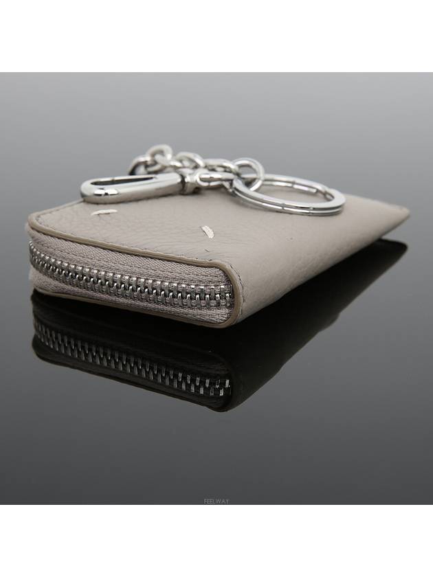 Maison Margiela Taupe Keyring Zipper Mini Wallet Coin Card SA1UI0012 - MAISON MARGIELA - BALAAN 8