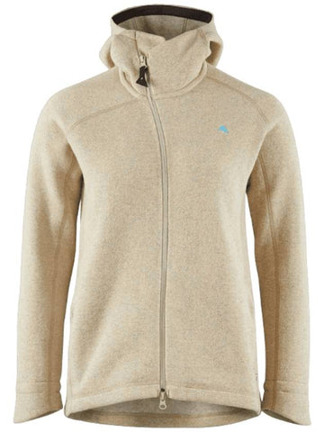 Women's Balder Zip Up Hoodie Warm Sand - KLATTERMUSEN - BALAAN 1