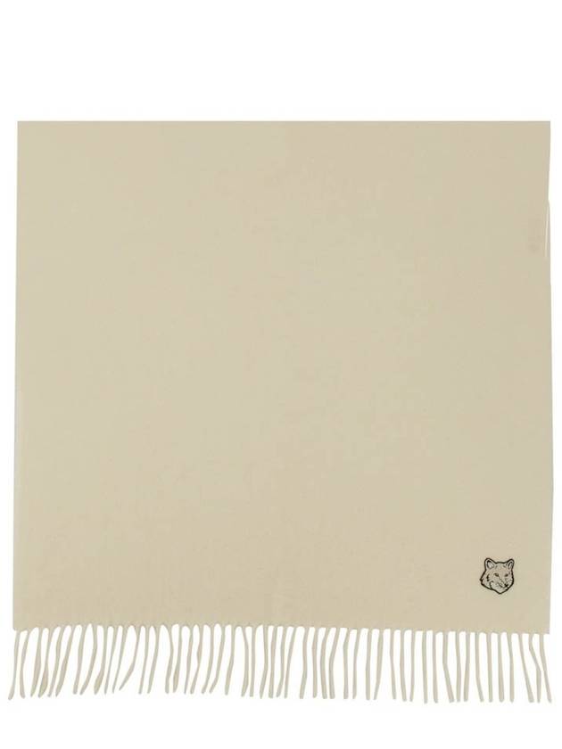 Wool Fox Head Muffler Ivory - MAISON KITSUNE - BALAAN 2