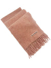 Wool Fringe Scarf Rose Melange - ACNE STUDIOS - BALAAN 3