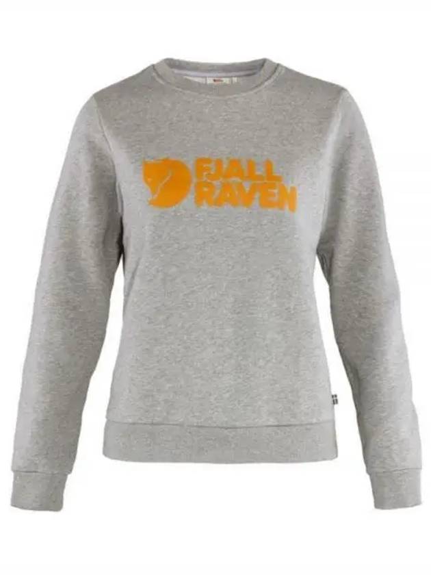 Logo Print Long Sleeve T-Shirt Grey - FJALL RAVEN - BALAAN 2