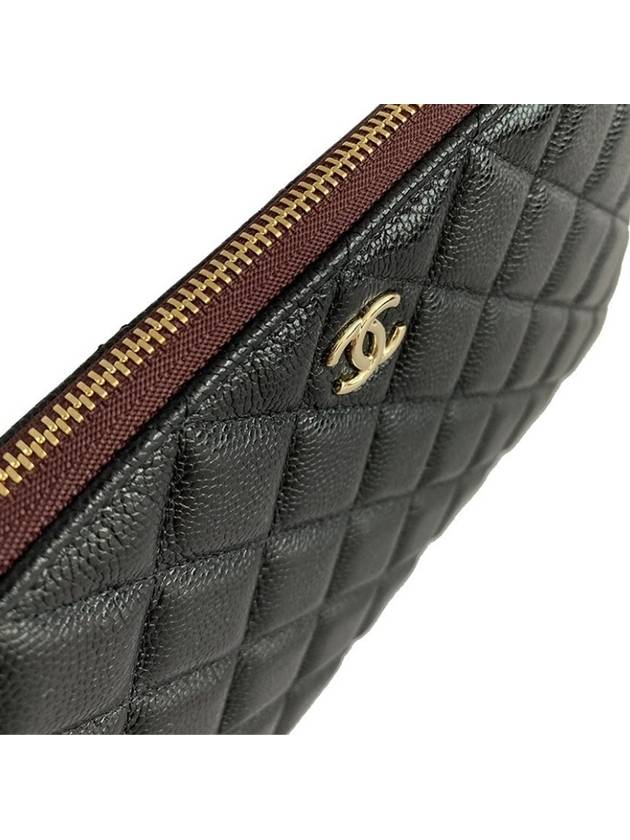 CC Logo Small Leather Pouch Bag Black - CHANEL - BALAAN 5