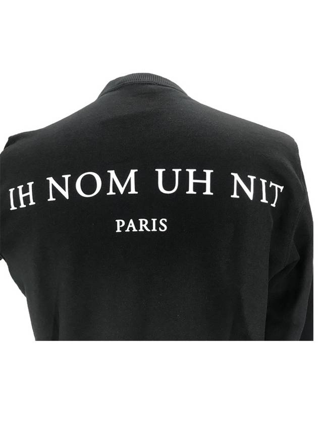 NMW18245 009 RELAXED Black Sweatshirt Sweatshirt - IH NOM UH NIT - BALAAN 4