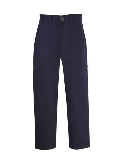 Tailored Crop Straight Pants Navy - AMI - BALAAN 2