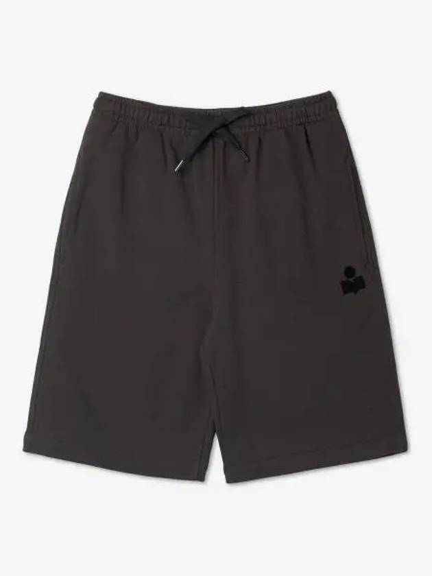 Mahalo Logo Patch Shorts Faded Black - ISABEL MARANT - BALAAN 2