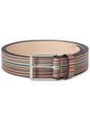 Embossed Signature Striped Belt - PAUL SMITH - BALAAN 2