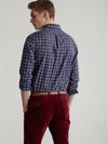 Classic Fit Plaid Twill Long Sleeve Shirt Navy - POLO RALPH LAUREN - BALAAN 4