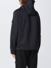 Hyper Dense Nylon Raso Logo Patch Hoodie Jacket Black - STONE ISLAND - BALAAN 3