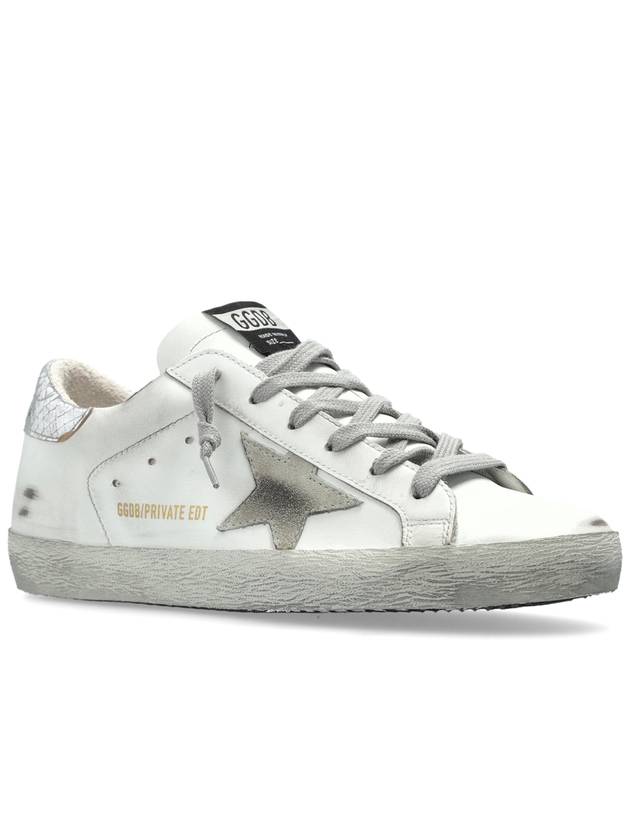 Silver Tab Super Star Low Top Sneakers White - GOLDEN GOOSE - BALAAN 5