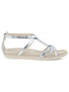 Women's Simpil Strappy Sandals Pure Silver - ECCO - BALAAN 1