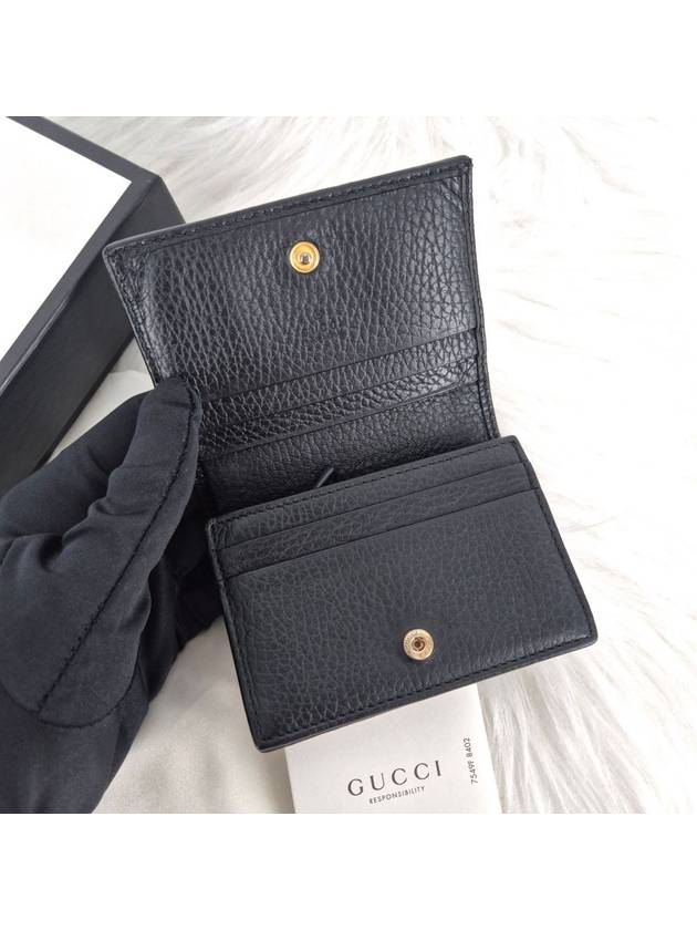 GG Marmont Women s Card Case Medium Wallet Black - GUCCI - BALAAN 7