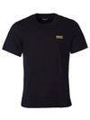 Men's International Small Logo Short Sleeve T-Shirt Black - BARBOUR - BALAAN 2