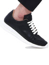 Oblique Lace Up Runner Low Top Sneakers Black - RICK OWENS - BALAAN 2