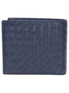 Intrecciato Weaving Half Wallet Navy - BOTTEGA VENETA - BALAAN 3