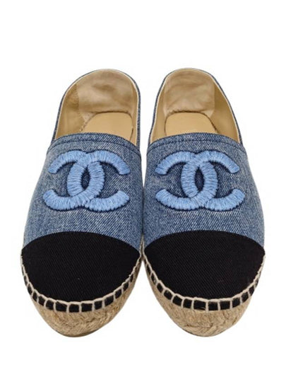 G29763 CC logo denim espadrille - CHANEL - BALAAN 2