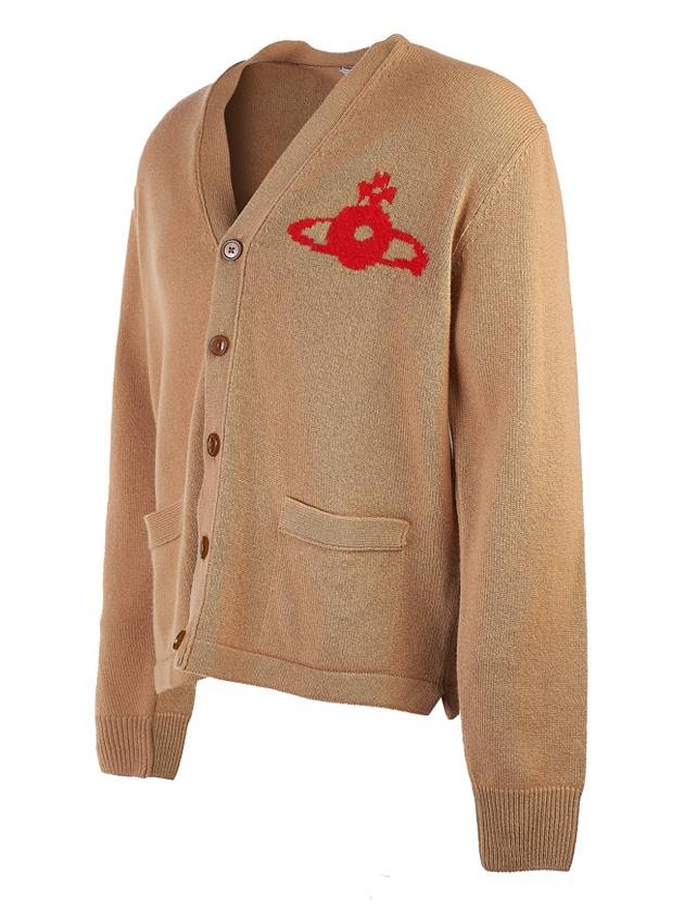 Alex Sphere Intarsia Cardigan Beige - VIVIENNE WESTWOOD - BALAAN 3