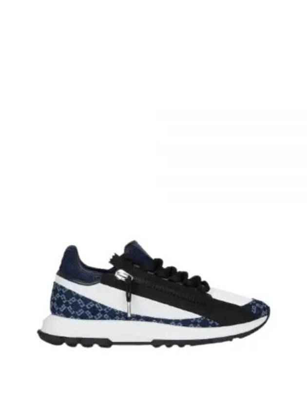 Spectre Monogram Leather Low Top Sneakers Dark Blue - GIVENCHY - BALAAN 2