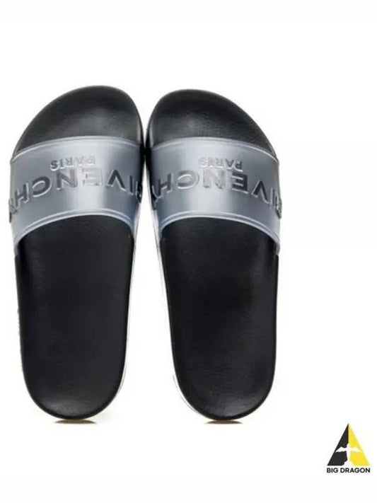 Logo Slippers Black - GIVENCHY - BALAAN 2