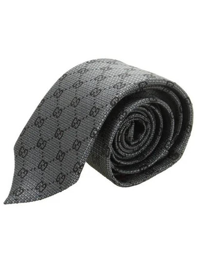 GG Silk Jacquard Neck Tie Grey - GUCCI - BALAAN 2