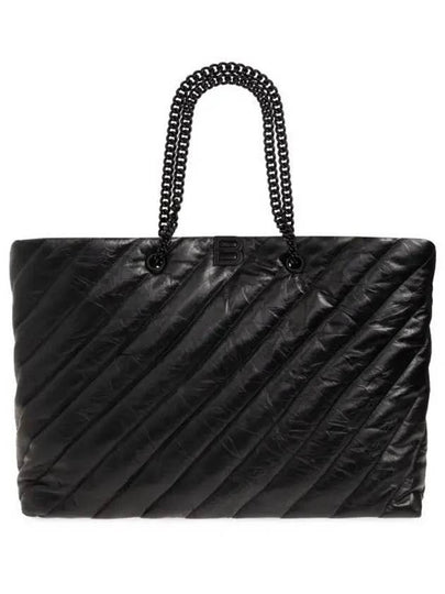 Crush Large Quilted Carry All Tote Bag Black - BALENCIAGA - BALAAN 2