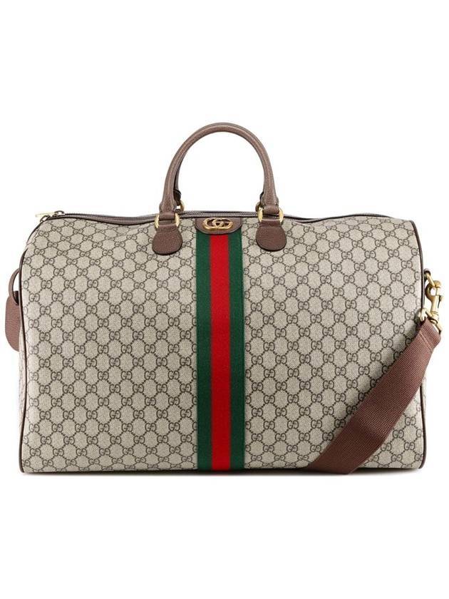 Savoy GG Large Canvas Duffel Bag Beige - GUCCI - BALAAN 1