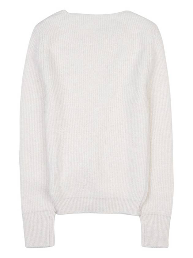 La Maille Pau Asymmetric Cardigan White - JACQUEMUS - BALAAN 3