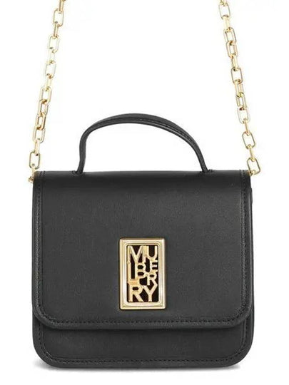 Sadie Mini Satchel Silky Calf Shoulder Bag Black - MULBERRY - BALAAN 2