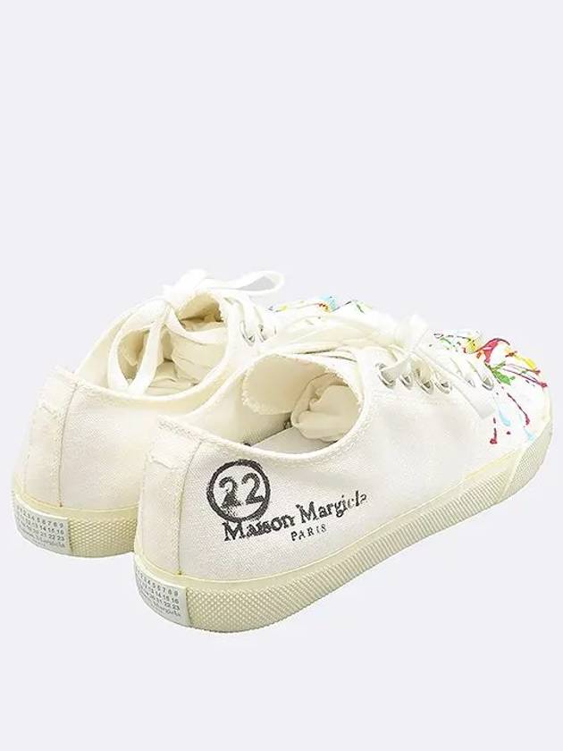 Maison Margiela S58WS0112 Paint Drop Tabi White Women s Sneakers 220MM - MAISON MARGIELA - BALAAN 4