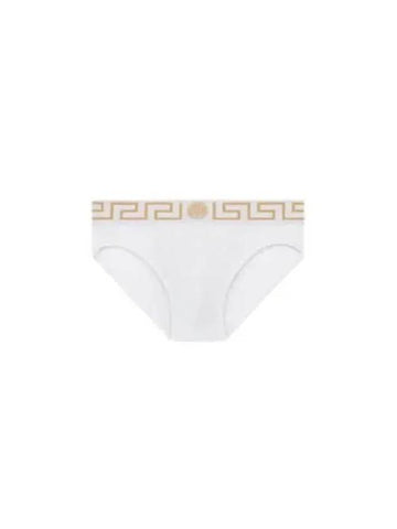 Greca Border Briefs White - VERSACE - BALAAN 1