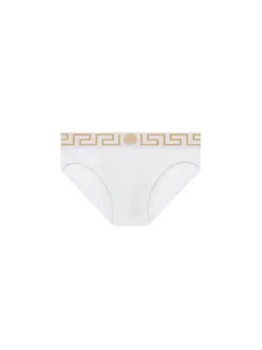 Greca Border Briefs White - VERSACE - BALAAN 1