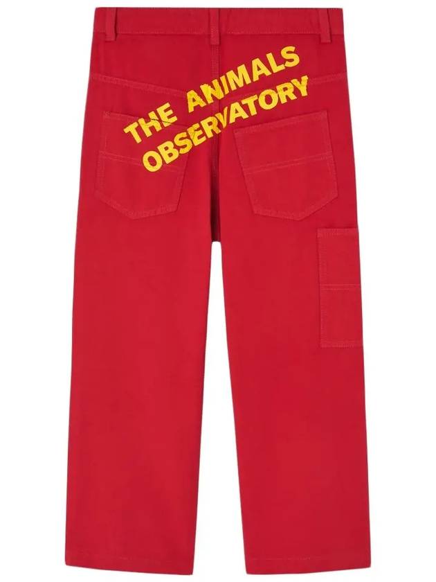 Kids Logo Shippatch Pants Red F24053 185FY - THE ANIMALS OBSERVATORY - BALAAN 3