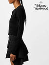 Bea Cropped Cardigan Black - VIVIENNE WESTWOOD - BALAAN 6