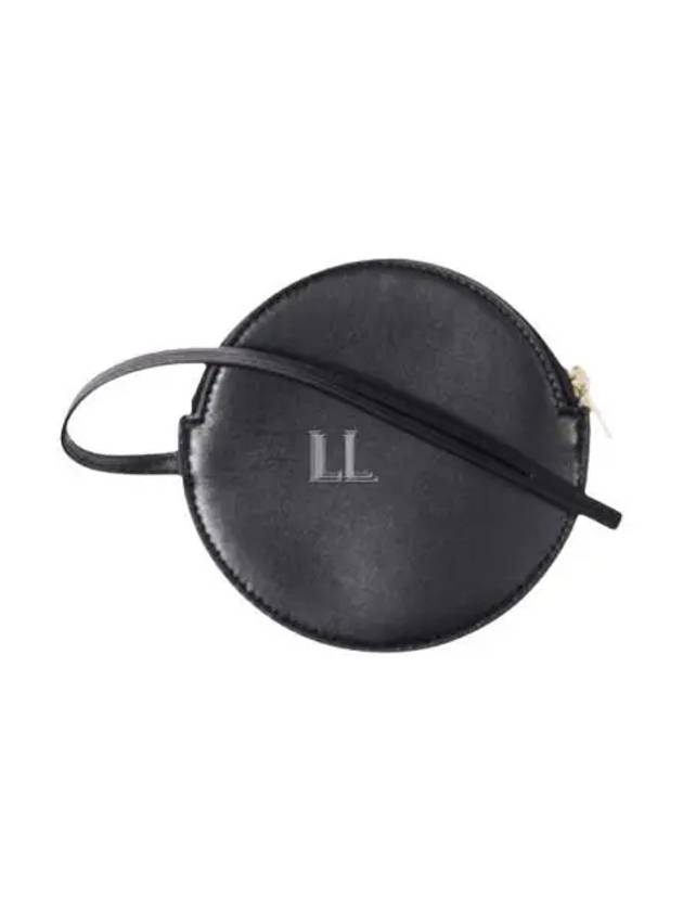 Women's Embossed Logo Lambskin Leather Shoulder Bag Black - JIL SANDER - BALAAN 2